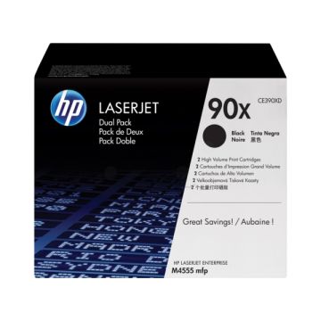 Toner d'origine - HP CE390XD / 90X - noir - pack de 2