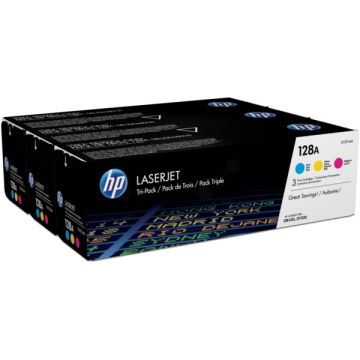 Toners d'origine - HP CF371AM / 128A - multipack 3 couleurs : cyan, magenta, jaune