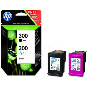 Cartouches d'origine - HP CN637EE / 300 - multipack 2 couleurs : noire, multicouleur