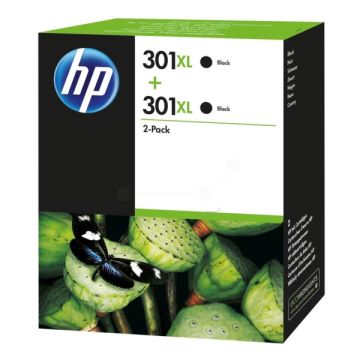 Cartouche d'origine - HP D8J45AE / 301XL - noire - pack de 2