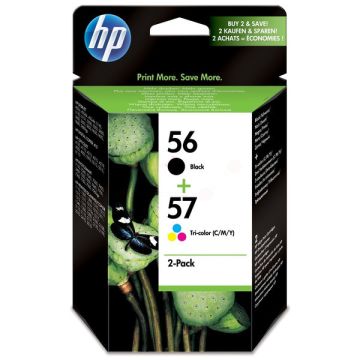 Cartouches d'origine - HP SA342AE / 56+57 - multipack 2 couleurs : noire, multicouleur