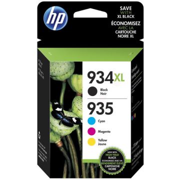 Cartouches d'origine - HP X4E14AE / 934XL/935 - multipack 4 couleurs : noire, cyan, magenta, jaune