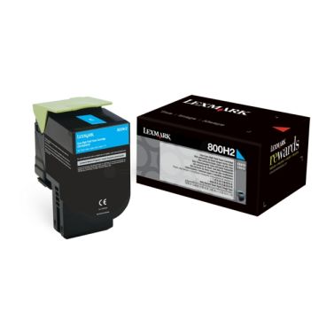 Toner d'origine - Lexmark 80C0H20 / 800H2 - cyan