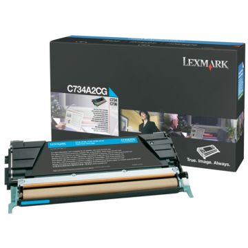 Toner d'origine - Lexmark C734A1CG - cyan