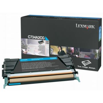 Toner d'origine - Lexmark C734A2CG - cyan