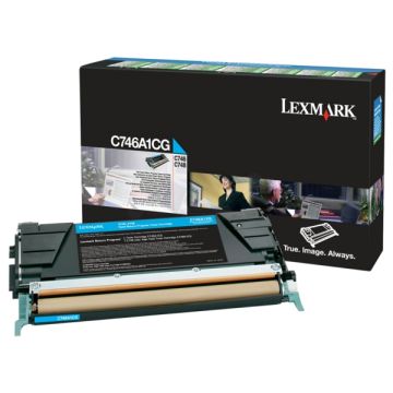 Toner d'origine - Lexmark C746A1CG - cyan