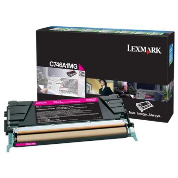 Toner d'origine - Lexmark C746A1MG - magenta