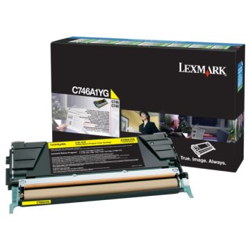 Toner d'origine - Lexmark C746A1YG - jaune