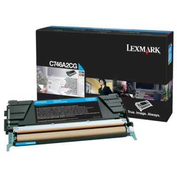 Toner d'origine - Lexmark C746A2CG - cyan