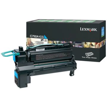 Toner d'origine - Lexmark C792A1CG - cyan