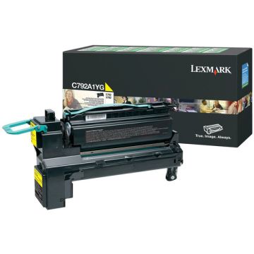 Toner d'origine - Lexmark C792A1YG - jaune