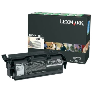 Toner d'origine - Lexmark T654X11E - noir