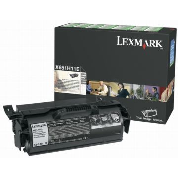 Toner d'origine - Lexmark X651H11E - noir