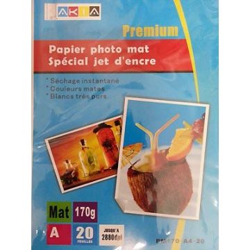 Papiers photo MAT - A 4 - 20 feuilles - 170 g