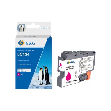 Cartouche compatible de première qualité - Brother LC424M - magenta