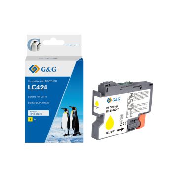 Cartouche compatible de première qualité - Brother LC424Y - jaune