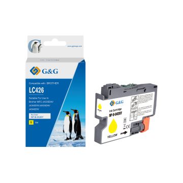 Cartouche compatible de première qualité - Brother LC426XLY - jaune