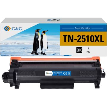 Toner compatible de première qualité - Brother TN2510XL - noir