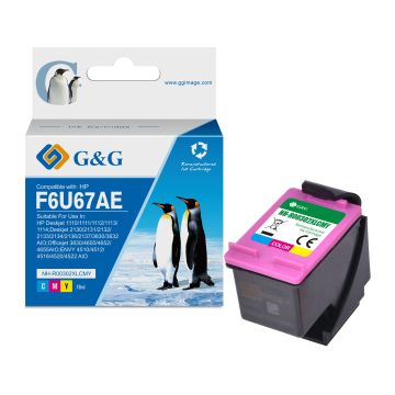 Cartouche compatible de première qualité - HP F6U67AE / 302XL - multicouleur