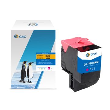 Toner compatible de première qualité - Lexmark 80C2SME / 802SM - magenta